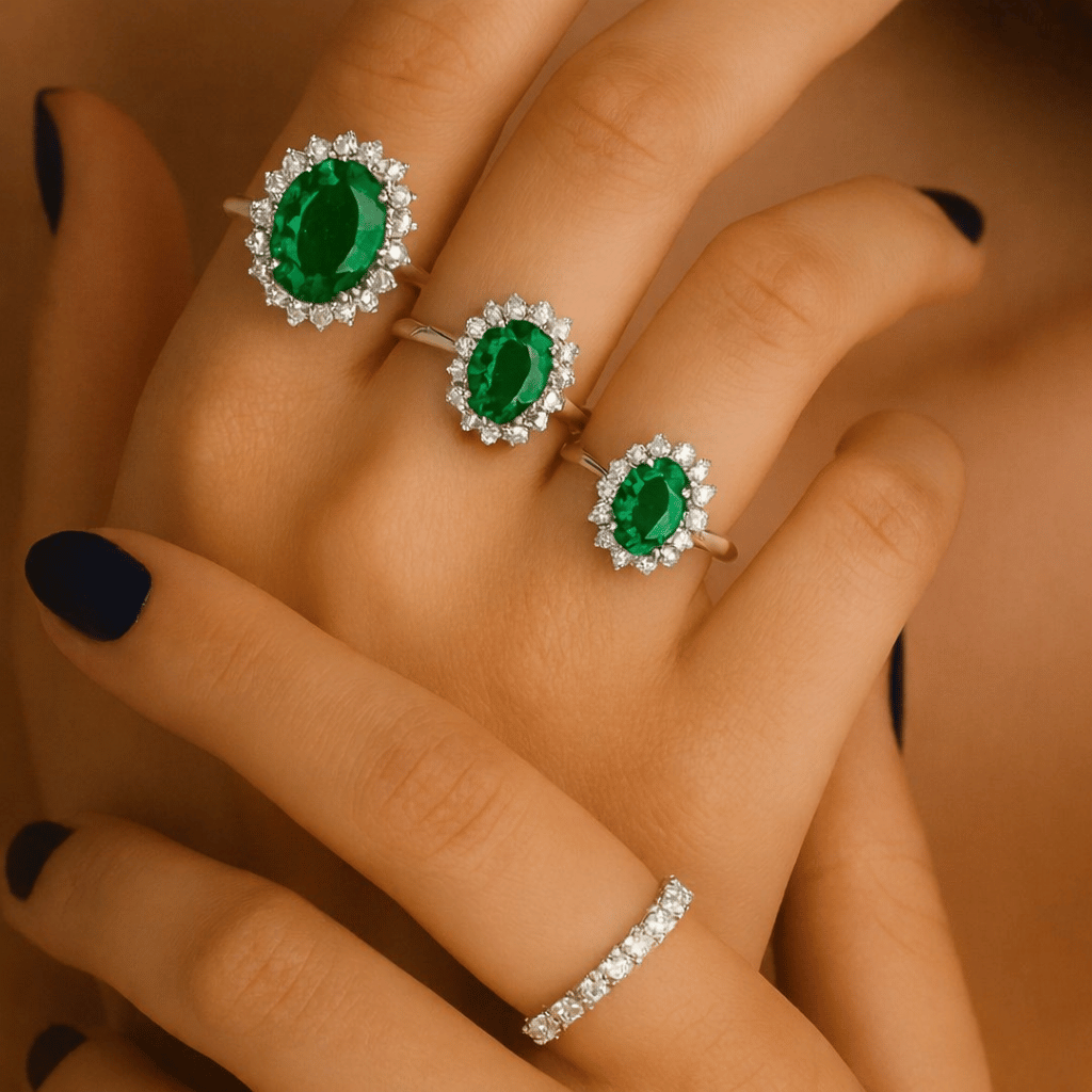 Anello Smeraldo LUCE PERFETTA® Made in Italy Certificato