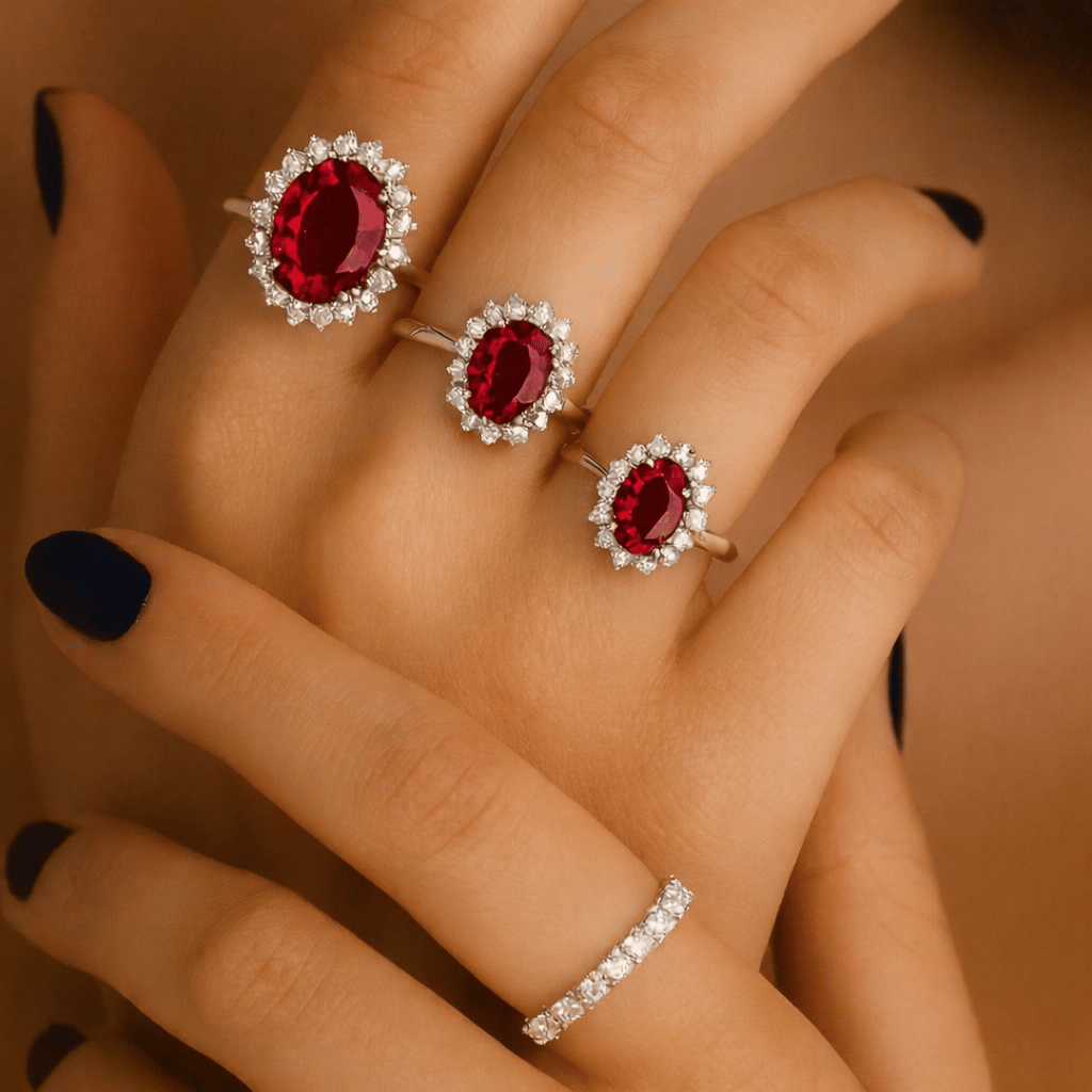 Anello Rubino LUCE PERFETTA® Made in Italy Certificato