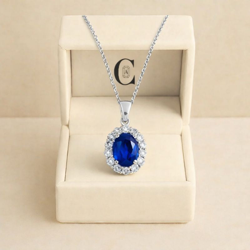 Collana ZAFFIRO LUCE PERFETTA® Made in Italy Certificata