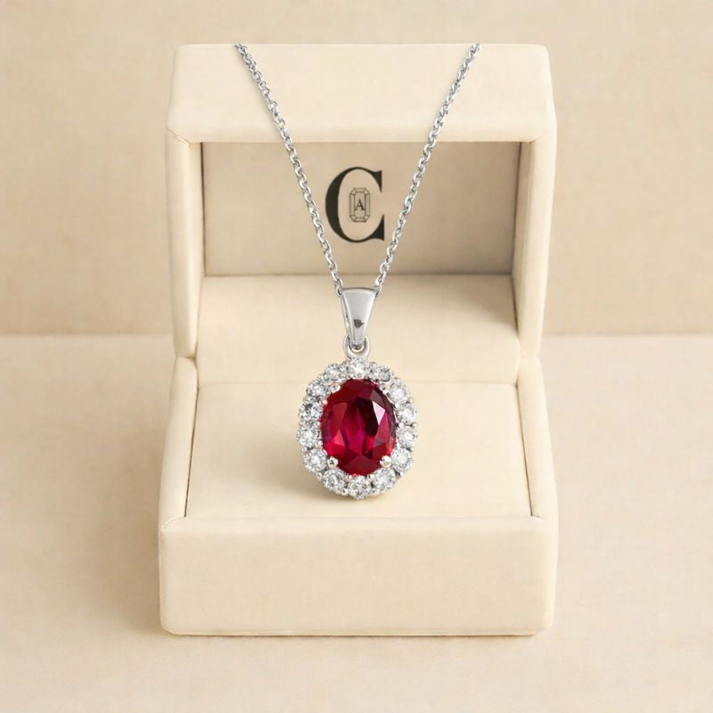 Collana RUBINO LUCE PERFETTA® Made in Italy Certificata